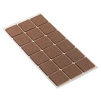 Подложки самоклеющиеся под ножки мебельные 35х35 мм на войлочной основе (18 шт./лист), PC6035BR Подложки самоклеющиеся под ножки мебельные 35х35 мм на войлочной основе (18 шт./лист), PC6035BR