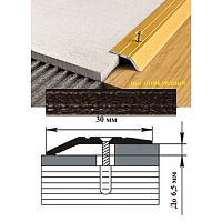 Порог АЛ-168-С 0,9м антик медный ,Кант, 32 мм Порог АЛ-168-С 0,9м антик медный ,Кант, 32 мм