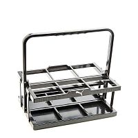 Корзина 260х138х112 мм прямоугольная для бутылок из нерж. стали Корзина 260х138х112 мм прямоугольная для бутылок из нерж. стали