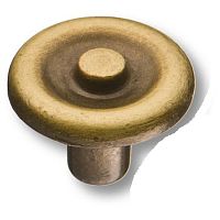 1265.0020.001 Ручка-кнопка мебельная  античная бронза BRASS