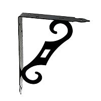 Кронштейн декоративный НОЭЗ КД-200-145- S черный матовый (20) SK68.02 Кронштейн декоративный НОЭЗ КД-200-145- S черный матовый (20) SK68.02