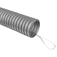 Труба гофрированная 16 мм с зондом, ПВХ, серый, ЭРА, GOFR-16-100-PVС /HD Труба гофрированная 16 мм с зондом, ПВХ, серый, ЭРА, GOFR-16-100-PVС /HD