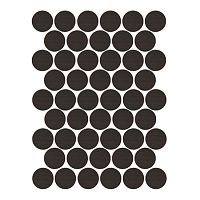 Заглушки самоклеющиеся пластик. 14 мм для евровинта, венге (лист 50 шт.), РС2180 Заглушки самоклеющиеся пластик. 14 мм для евровинта, венге (лист 50 шт.), РС2180