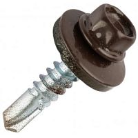 Саморез кровельный RAL8017 5,5х19 темно-коричневй /50/ Саморез кровельный RAL8017 5,5х19 темно-коричневй /50/