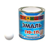 Эмаль ПАЛИТРА ПФ-115 белая супер 1.9кг 124437