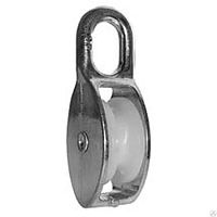 Блок одинарный с нейлоновым колесом 9мм/40мм /1/ Блок одинарный с нейлоновым колесом 9мм/40мм /1/