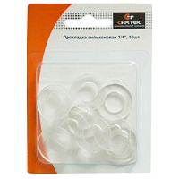 Прокладка силиконовая 3/4" 10шт/уп в блистере Прокладка силиконовая 3/4" 10шт/уп в блистере