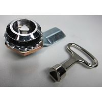 Замок щитовой (MS-705-4) d=22 мм поворот 90°, мастер, ригель изогнут на 7 мм, ключ 3-х угол., 0074 Замок щитовой (MS-705-4) d=22 мм поворот 90°, мастер, ригель изогнут на 7 мм, ключ 3-х угол., 0074