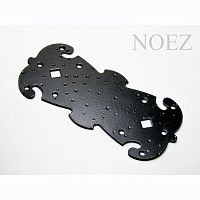 Пластина крепёжная фигурная НОЭЗ ПКФ 180-80-S черная матовая /1/ Пластина крепёжная фигурная НОЭЗ ПКФ 180-80-S черная матовая /1/