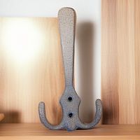 Крючок мебельный большой антик белое золото, (30), КМ-1 Крючок мебельный большой антик белое золото, (30), КМ-1