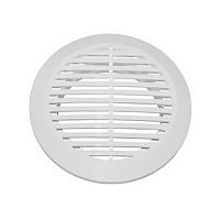 Решетка вентиляционная круглая с фланцем Д=125 мм, пластмассовая, ПКР 170/125 Решетка вентиляционная круглая с фланцем Д=125 мм, пластмассовая, ПКР 170/125