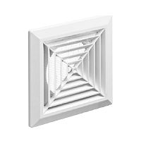 Решетка вентиляционная 200х150 мм ВФ с фланцем 150 мм, белая Решетка вентиляционная 200х150 мм ВФ с фланцем 150 мм, белая