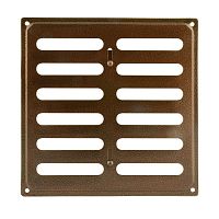 Решетка вентиляционная 160х160 мм, с заглушкой, бронза, 6614 Решетка вентиляционная 160х160 мм, с заглушкой, бронза, 6614