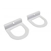 Ручка для москитной сетки металлическая белая, полукруглая*** Ручка для москитной сетки металлическая белая, полукруглая***