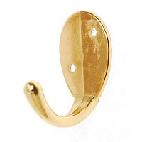 Крючок 1 рожковый, YG1089 PB, золото /10/ Крючок 1 рожковый, YG1089 PB, золото /10/
