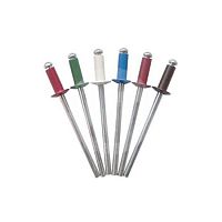 Заклепка вытяжная комбинированая. Алюминий-сталь RAL6002. 4,0х10 (светло-зелёный) /1000/ Заклепка вытяжная комбинированая. Алюминий-сталь RAL6002. 4,0х10 (светло-зелёный) /1000/