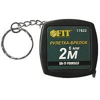 Рулетка-брелок 2 м / 6 мм, черная квардратная, 17822 Рулетка-брелок 2 м / 6 мм, черная квардратная, 17822