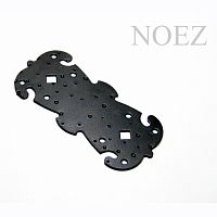 Пластина крепёжная фигурная НОЭЗ ПКФ 135-60-S черная матовая /1/ Пластина крепёжная фигурная НОЭЗ ПКФ 135-60-S черная матовая /1/