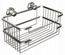 Корзина 250х135х85 мм квадратная хромированная для душевой кабины из нерж. стали Корзина 250х135х85 мм квадратная хромированная для душевой кабины из нерж. стали