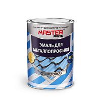 Эмаль для металлопрофиля RAL 5021 водянисто- синий   (0,9кг), MASTER PRIME