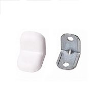 Уголок мебельный с пластиковой накладкой 20х20х16х1,2 мм, белый, 18700 /10/ Уголок мебельный с пластиковой накладкой 20х20х16х1,2 мм, белый, 18700 /10/