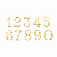 Цифра L.Baskerville LB-325/В-6 90mm (золото) 2-526.3 Цифра L.Baskerville LB-325/В-6 90mm (золото) 2-526.3