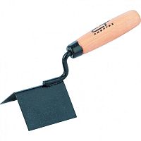 Кельма угловая 80х60х60 мм, стальная, для внешних углов, буковая ручка, Сибртех, 86311 Кельма угловая 80х60х60 мм, стальная, для внешних углов, буковая ручка, Сибртех, 86311