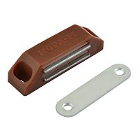 Защелка мебельная магнитная 58 мм, коричневый, НОРА-М, 9491 /5/ Защелка мебельная магнитная 58 мм, коричневый, НОРА-М, 9491 /5/