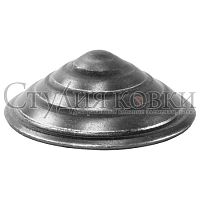 Заглушка штампованная на столб круг d 55х1,5 мм SK35.03.55 Заглушка штампованная на столб круг d 55х1,5 мм SK35.03.55
