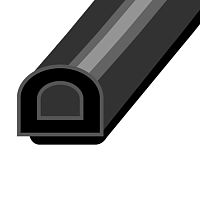 Уплотнитель SD-54 12х10 мм, черный, 50 м (6 шт./уп.) Уплотнитель SD-54 12х10 мм, черный, 50 м (6 шт./уп.)